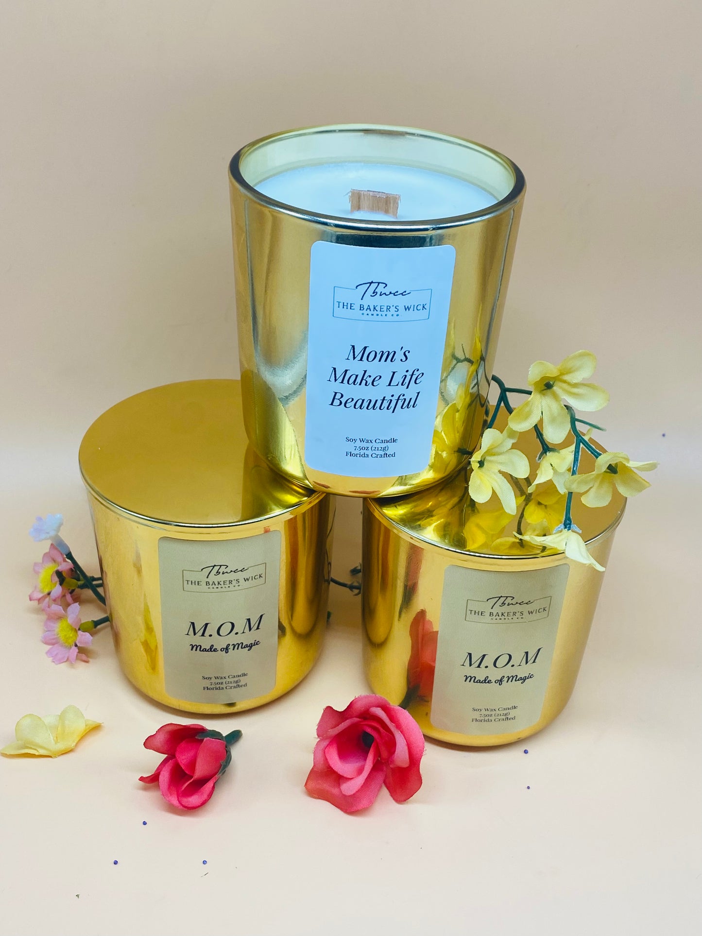 Mom’s Day Gold Candle